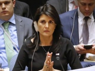 Nikki Haley, İsrail'in avukatlığına soyundu