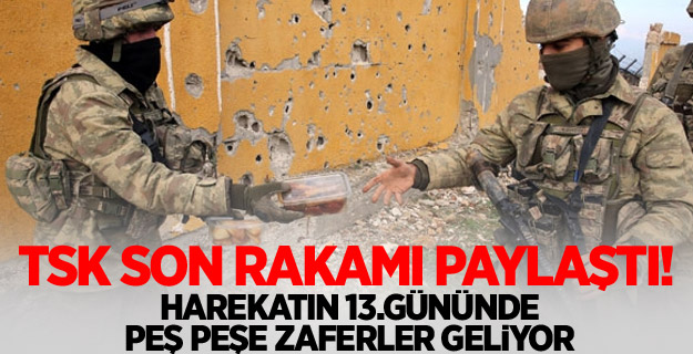 13. günde art arda zafer haberleri geliyor!