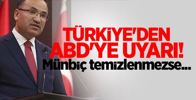 Türkiye'den ABD'ye uyarı! Münbiç temizlenmezse...