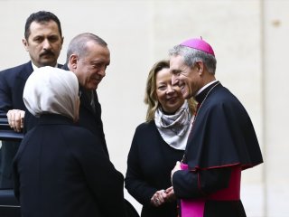 Erdoğan papa görüşmesi sona erdi!