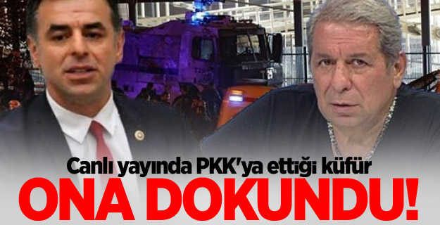 Canlı yayında PKK'ya ettiği küfür ona dokundu!