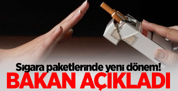 Sigara paketlerinde yeni dönem! Bakan açıkladı