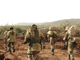 Afrin'den sıcak görüntü! Böyle ilerliyorlar