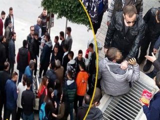 Vatandaşlar tekme tokat dövüp polise teslim etti