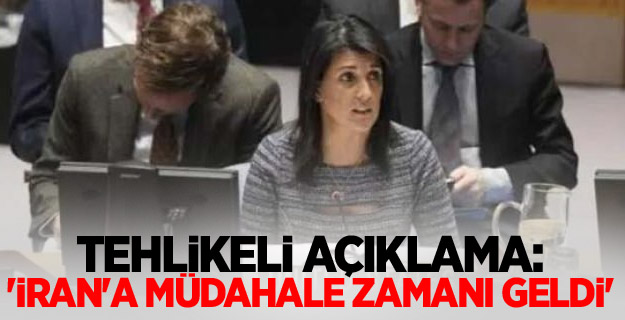 Tehlikeli açıklama: 'İran'a müdahale zamanı geldi'