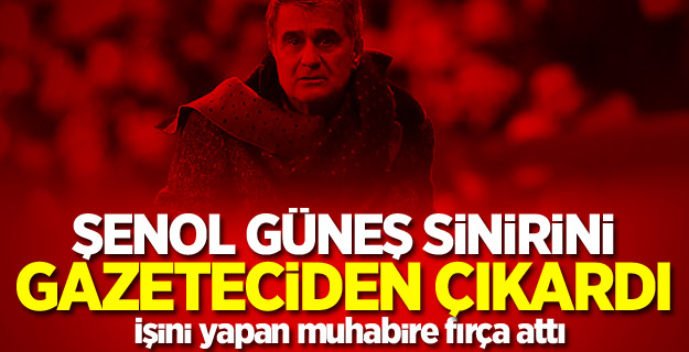 Şenol güneş muhabire fırça attı!
