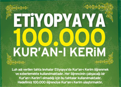 Etiyopya'ya 100 bin Kur'an-ı Kerim