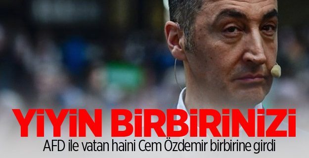 AFD ile vatan haini Cem Özdemir birbirine girdi
