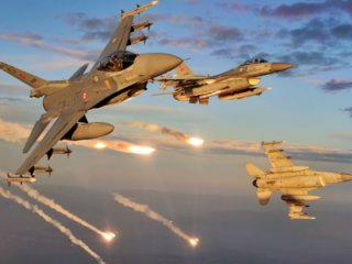 Taciz ateşi açtılar! F-16'lar bombaladı