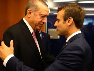 Cumhurbaşkanı Erdoğan ile Macron görüştü