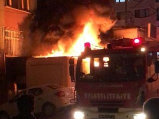 Maltepe'de depoda yangın