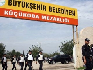 Mezarlıkta PKK propagandasına polis izin vermedi