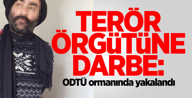 Terör örgütüne darbe: ODTÜ ormanında yakalandı