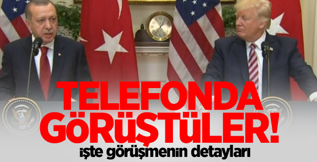 Cumhurbaşkanı Erdoğan ile Trump görüştü