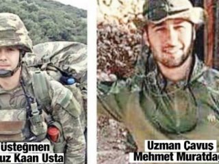 Afrin'de şehit olan askerlerin naaşına ulaşıldı