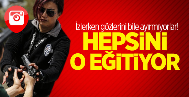 Antalya emniyetinin 'Lara Croft'u meslektaşlarını eğitiyor