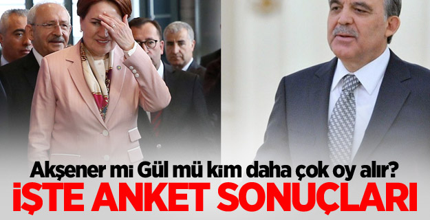 Akşener mi Gül mü kim daha çok oy alır?