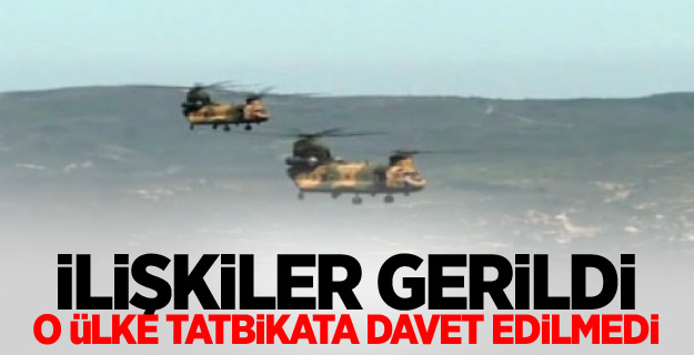 İlişkiler gerildi, o ülke tatbikata davet edilmedi