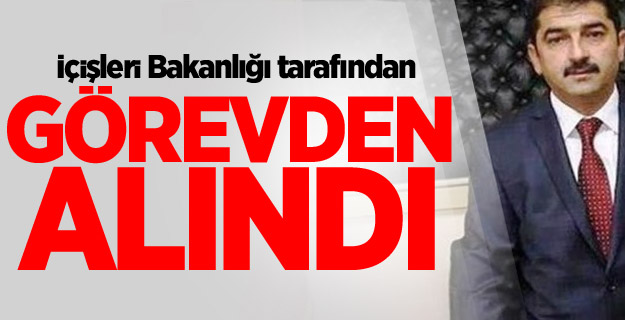 Bakanlık bir belediye başkanını görevden aldı