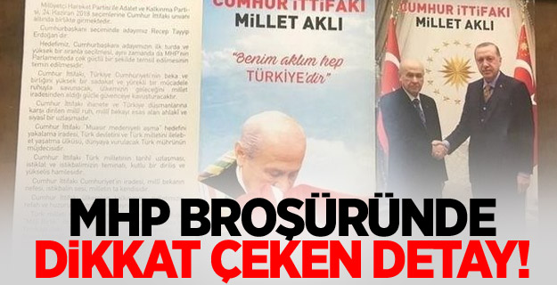 MHP broşüründe dikkat çeken detay!