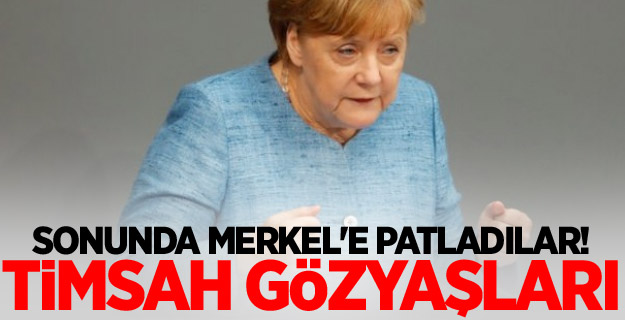 Sonunda Merkel'e patladılar! Timsah gözyaşları