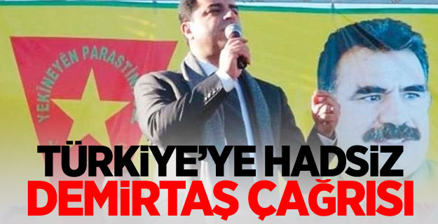 Türkiye'ye hadsiz Demirtaş çağrısı!