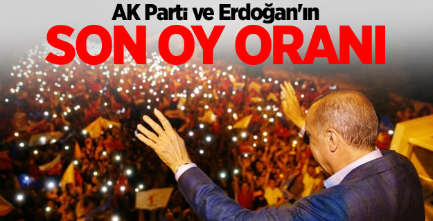 AK Parti ve Erdoğan'ın son oy oranı