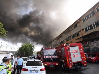 İstanbul'da fabrika yangını