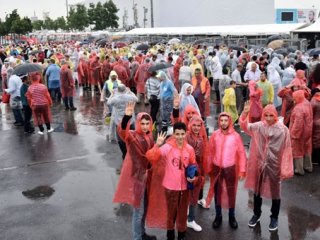 Dev buluşma! Yağmura rağmen yüzbinler akın ediyor