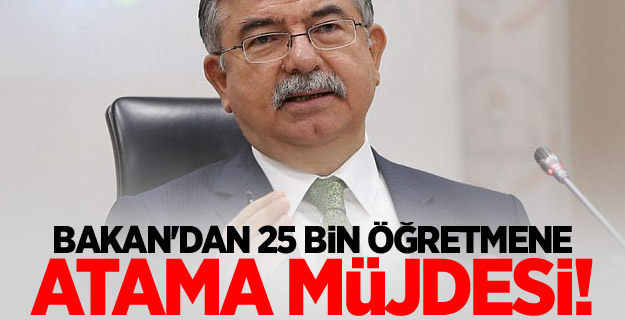 Bakan'dan 25 bin öğretmene müjde!