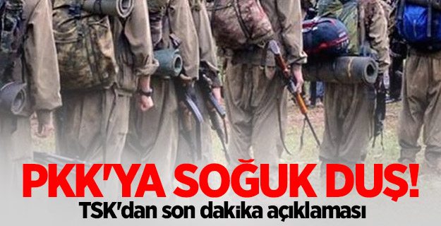 PKK'ya soğuk duş! TSK'dan son dakika açıklaması