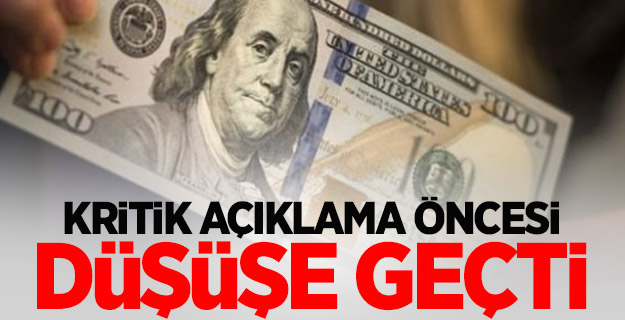 Dolar, kritik açıklama öncesi düşüşe geçti