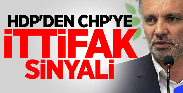 HDP'den CHP'ye ittifak sinyali