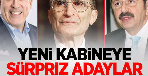 Yeni kabineye sürpriz adaylar