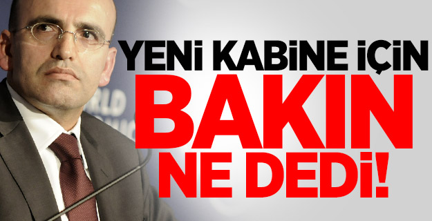 Mehmet Şimşek'ten yeni kabine sonrası ilk açıklama