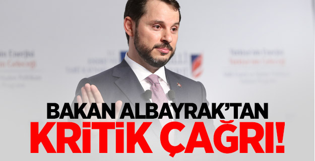 Bakan Albayrak'tan kritik çağrı!