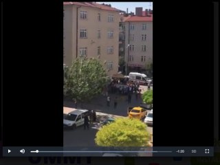 Kırşehir'de çatıda uyuya kalan vatandaş brandayla kurtuldu