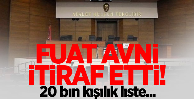 Fuat Avni itiraf etti! 20 bin kişilik liste...