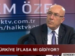 Halk TV'de 'Türkiye iflasa mı gidiyor' başlığı