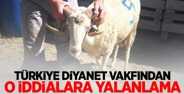 Türkiye Diyanet Vakfından o iddialara yalanlama