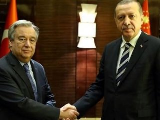 Erdoğan-Guterres ile görüştü