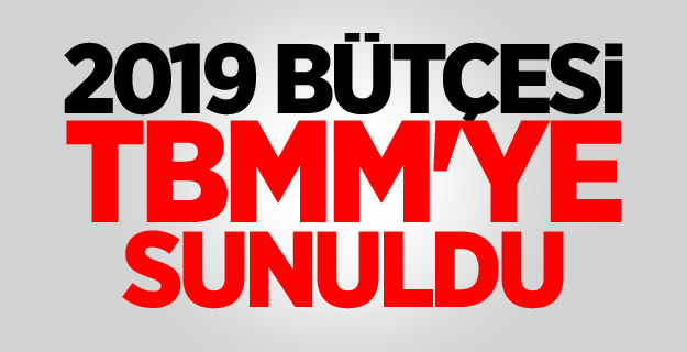 2019 bütçesi TBMM'ye sunuldu