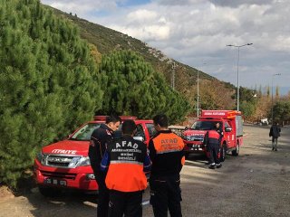 Denizli'de eğitim uçağı düştü