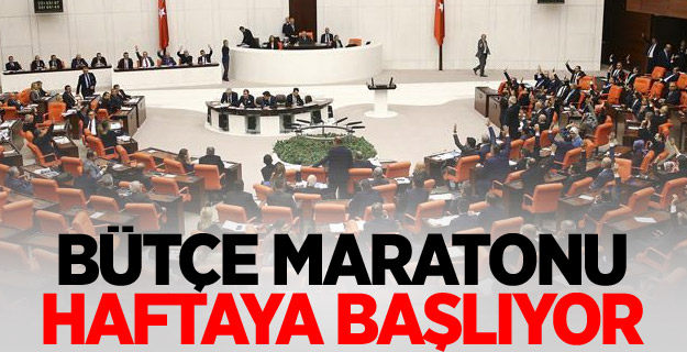 TBMM Genel Kurulunda bütçe maratonu haftaya başlıyor