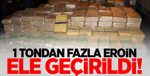 TIR'da 1 tondan fazla eroin bulundu!