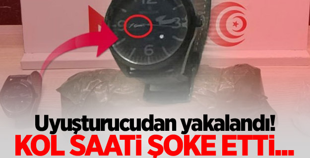 Uyuşturucudan yakalandı! Kol saati şoke etti...