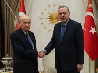 Erdoğan-Bahçeli görüşmesi sona erdi!