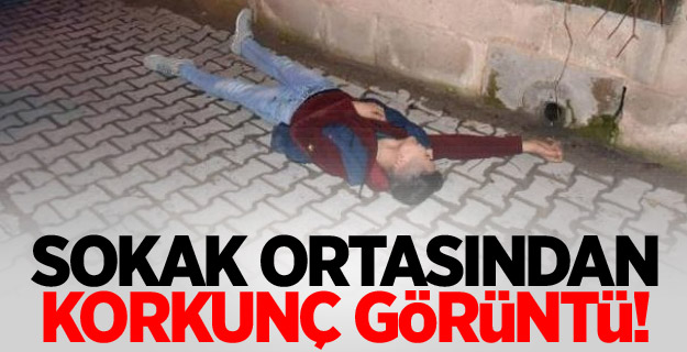 Sokak ortasından korkunç görüntü!