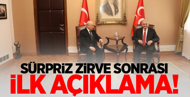 Bahçeli ve Yıldırım görüşmesi sona erdi