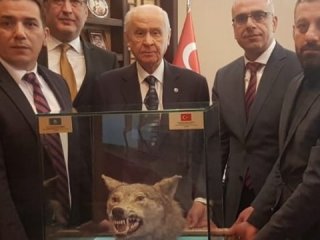 Devlet Bahçeli'ye dikkat çeken hediye